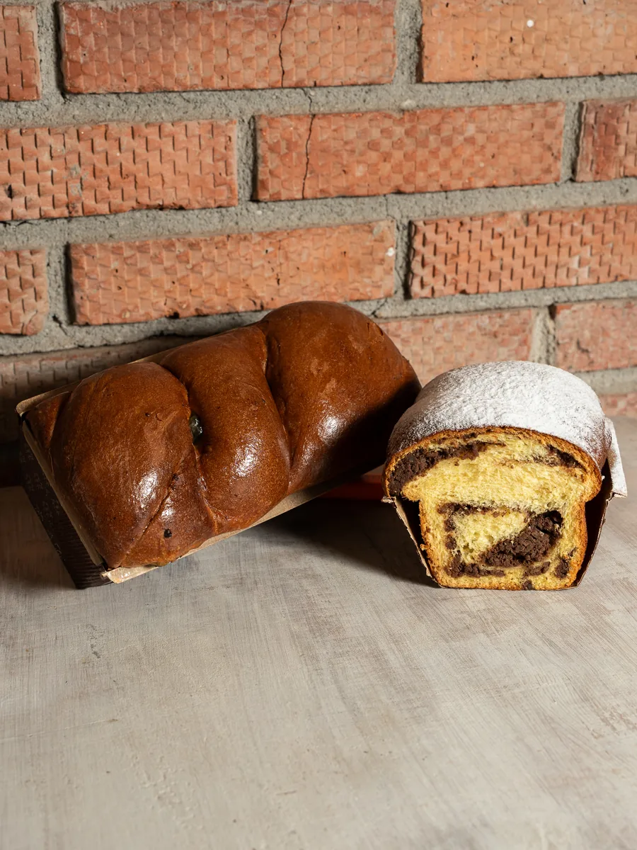 Cozonac cu nucă și cacao/ stafide și rahat